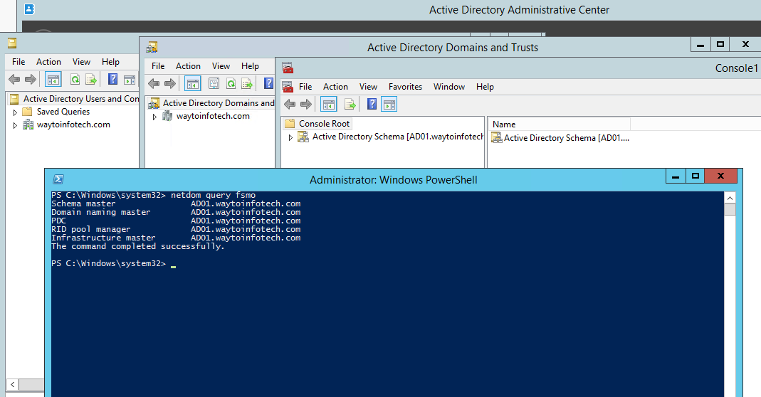 How to Transfer or Seize Active Directory FSMO Roles with both way (GUI or PowerShell)